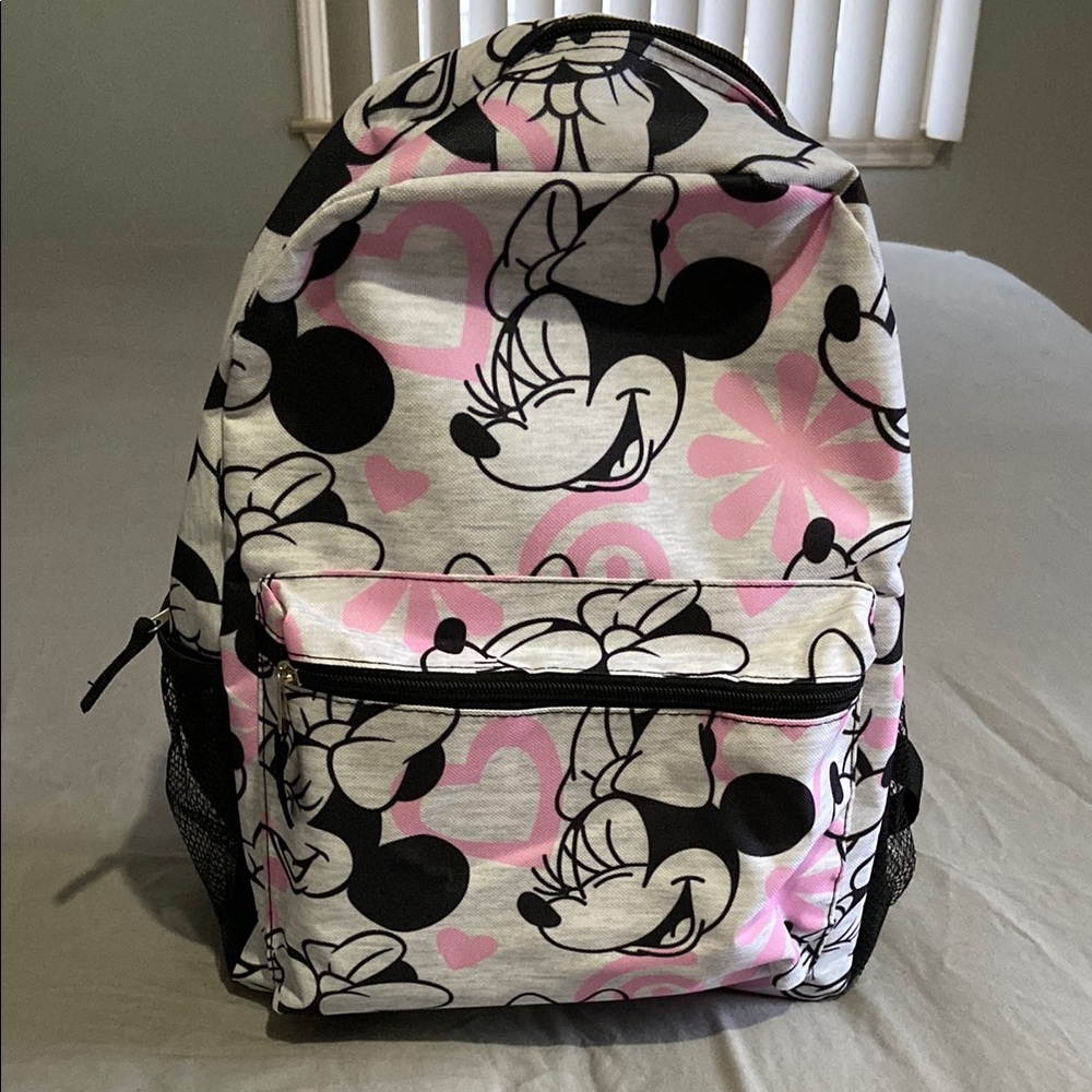 Minnie Mouse Kids Backpack - Pink and Black